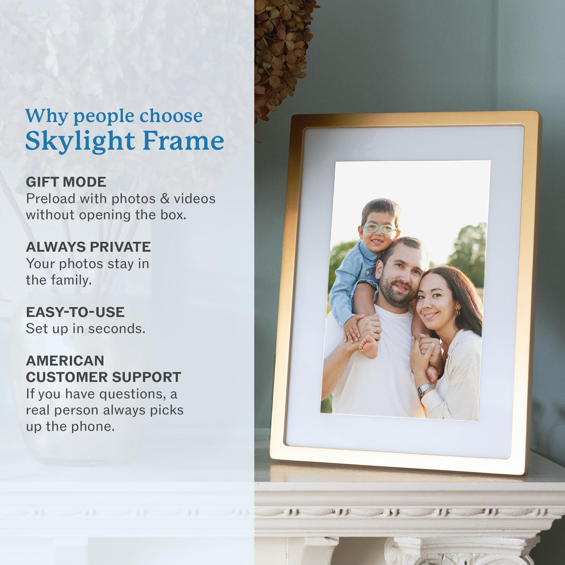 x-Amazon Best Finds - Gifts-Electronics --Skylight Digital Picture Frame, Load from Phone Capability, 10" White
