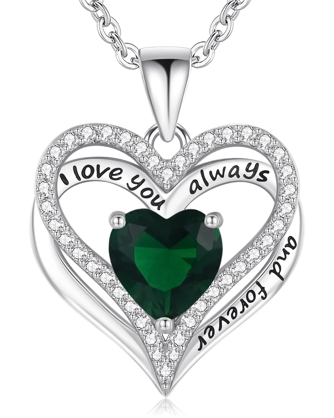 Always & Forever--I Love you Heart Necklace--S925 Sterling Silver Necklace for Women, TCoU Recommendations from Amazon Products