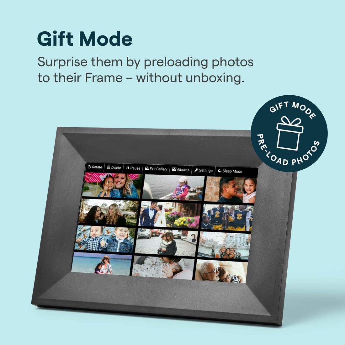 x-Amazon Best Finds - Gifts-Electronics --Skylight Digital Picture Frame, Load from Phone Capability, 10" White