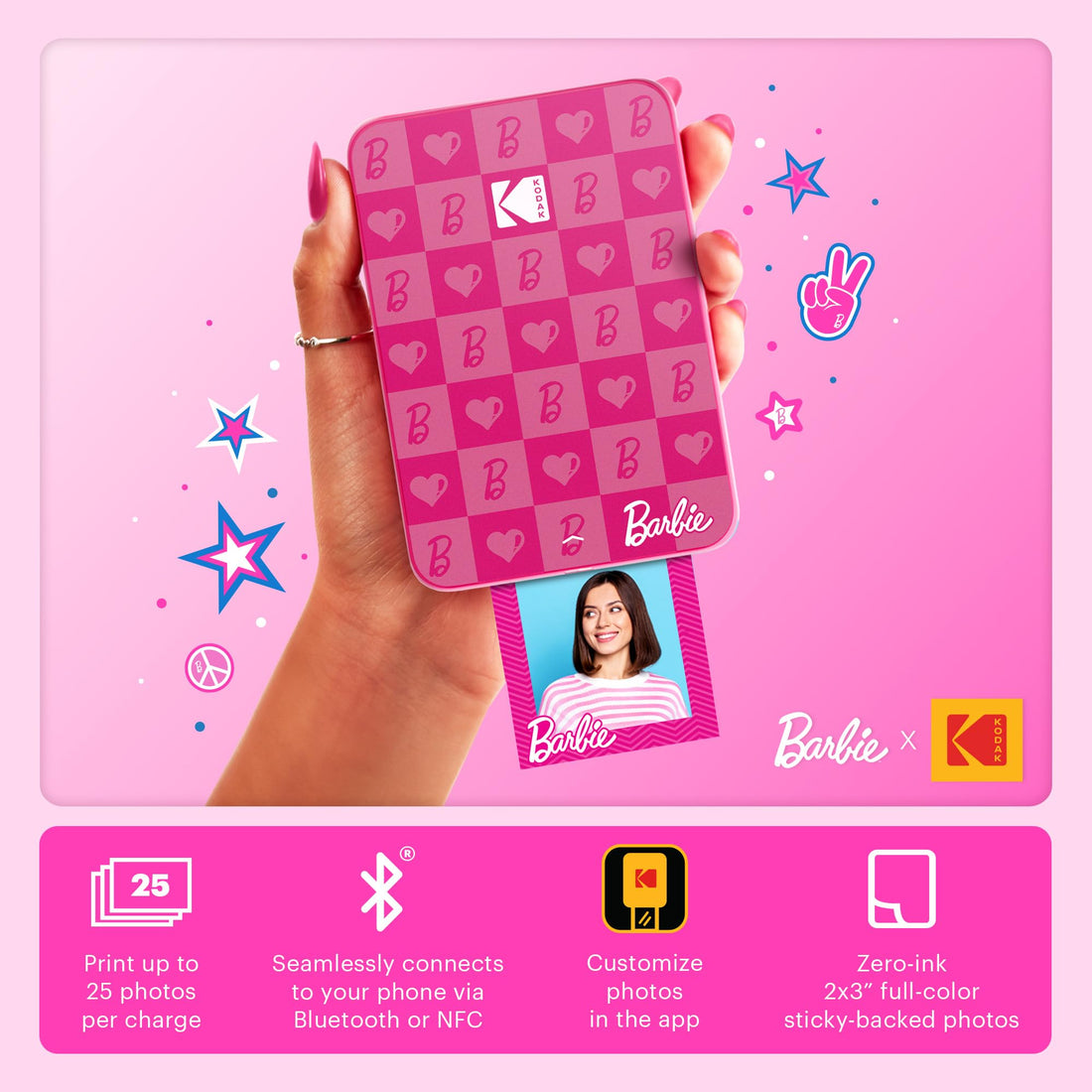 x-Amazon Best Finds - Gifts-electronics -- KODAK Step Instant Photo Printer, Zink 2x3” Color Sticky-Back Photos, Bluetooth Compatible with iOS & Android Devices, Editing App, Blue