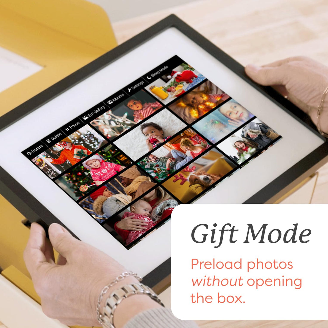 x-Amazon Best Finds - Gifts-Electronics --Skylight Digital Picture Frame, Load from Phone Capability, 10" White
