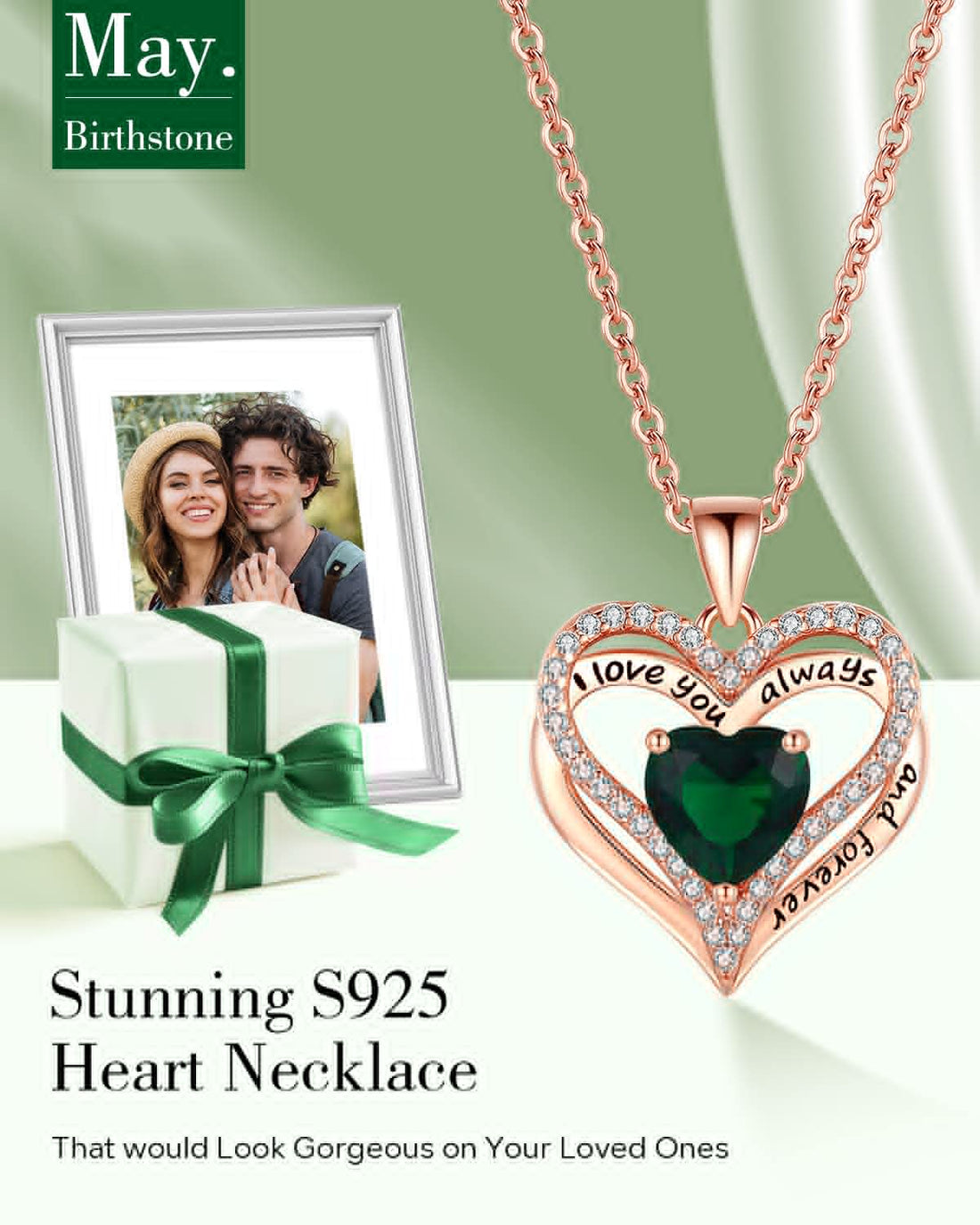 Always & Forever--I Love you Heart Necklace--S925 Sterling Silver Necklace for Women, TCoU Recommendations from Amazon Products