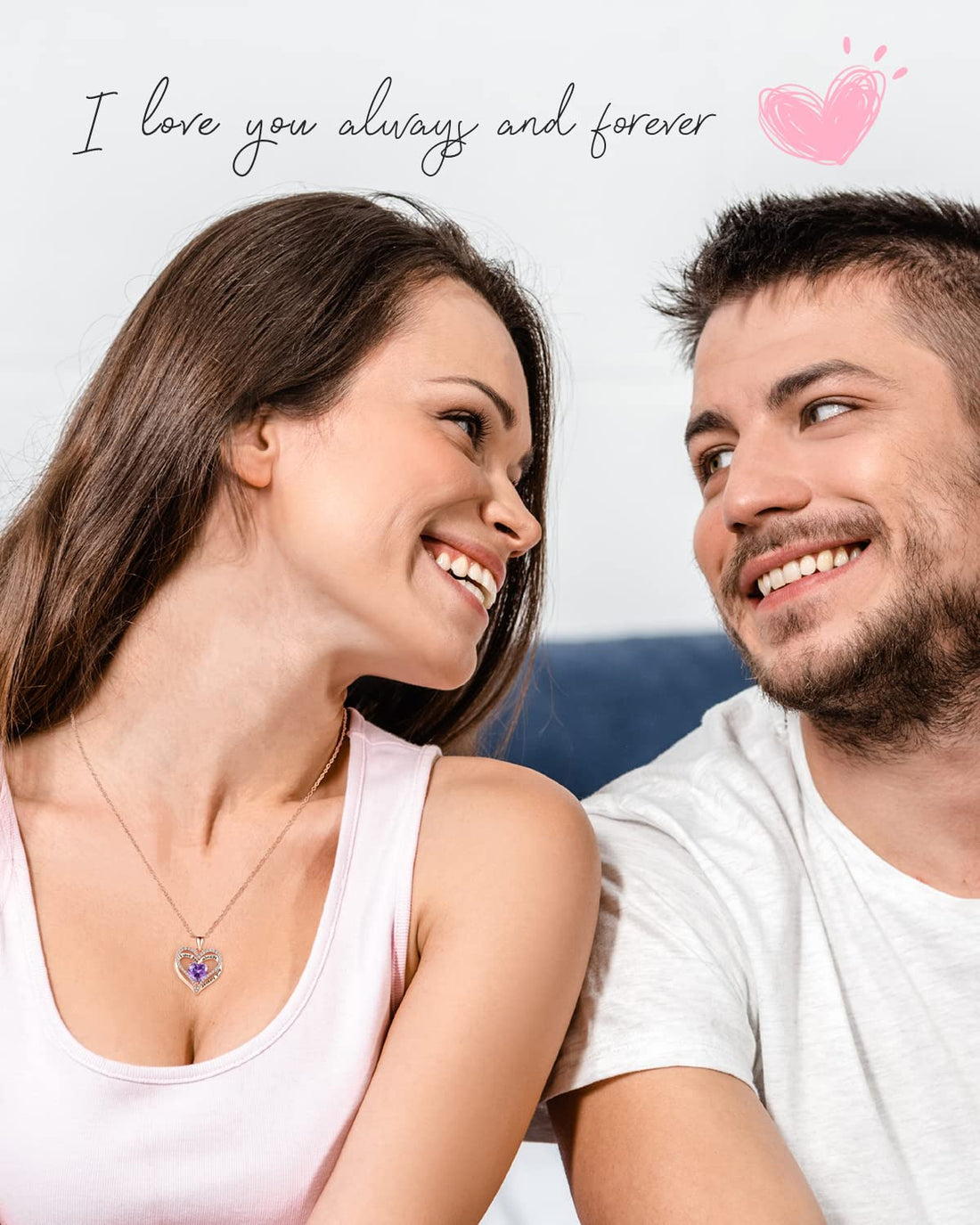 Always & Forever--I Love you Heart Necklace--S925 Sterling Silver Necklace for Women, TCoU Recommendations from Amazon Products
