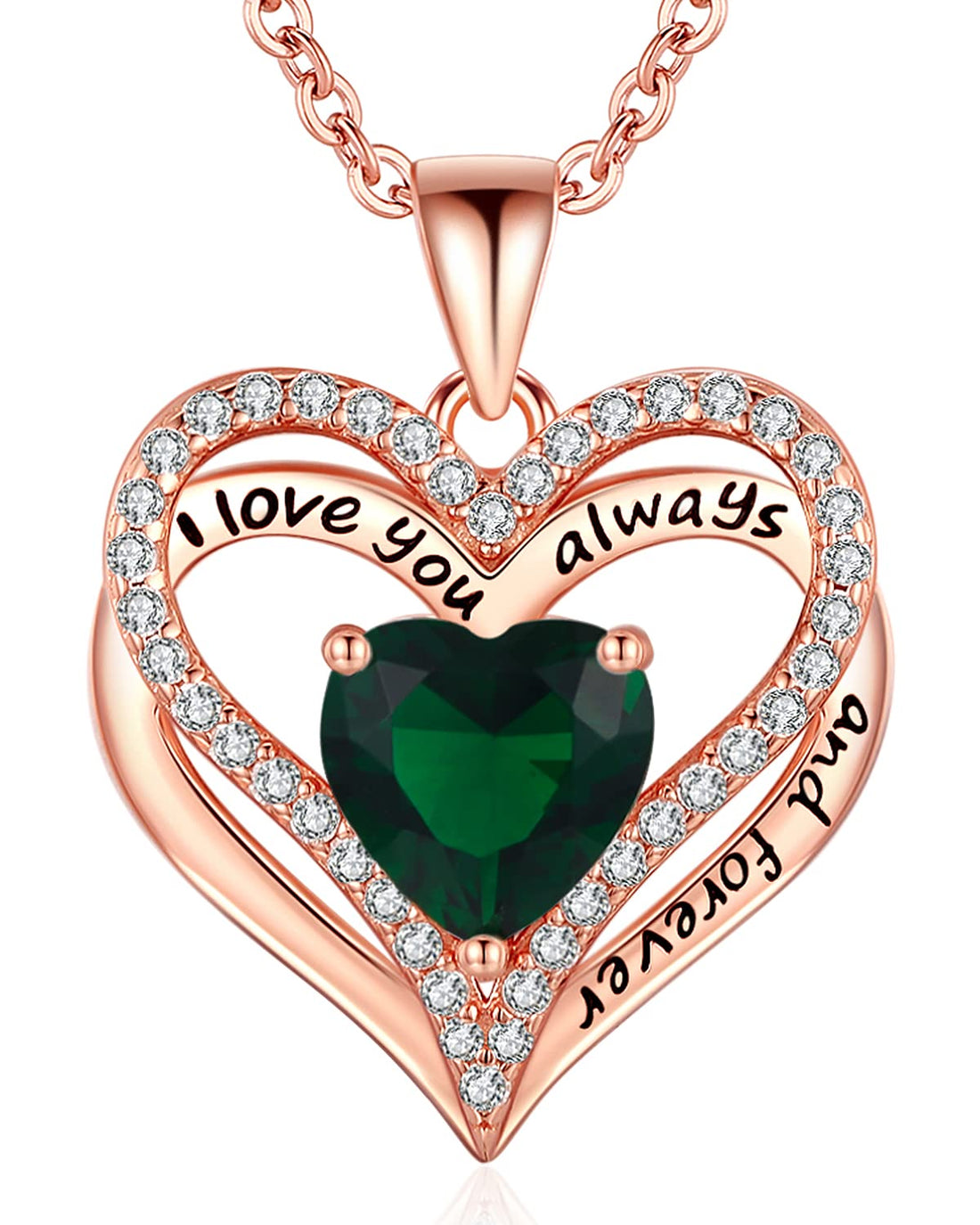 Always & Forever--I Love you Heart Necklace--S925 Sterling Silver Necklace for Women, TCoU Recommendations from Amazon Products