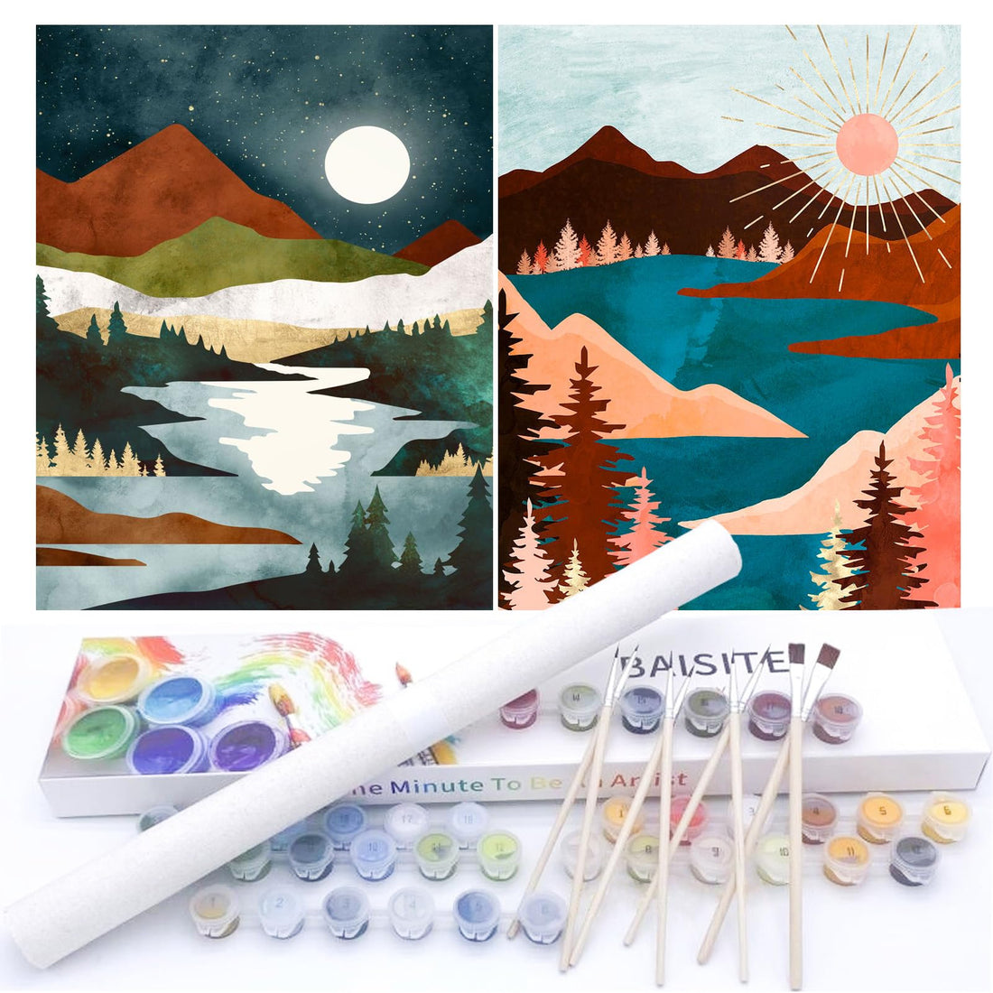 Paint by Numbers Kit for Adults,16" Lx20 W Canvas for Painting Kits for Adults in Colorful Box-Breathtaking Colorful Scenery 8481-Already Stretched on a Wooden Frame, TCoU Recommendations from Amazon Products