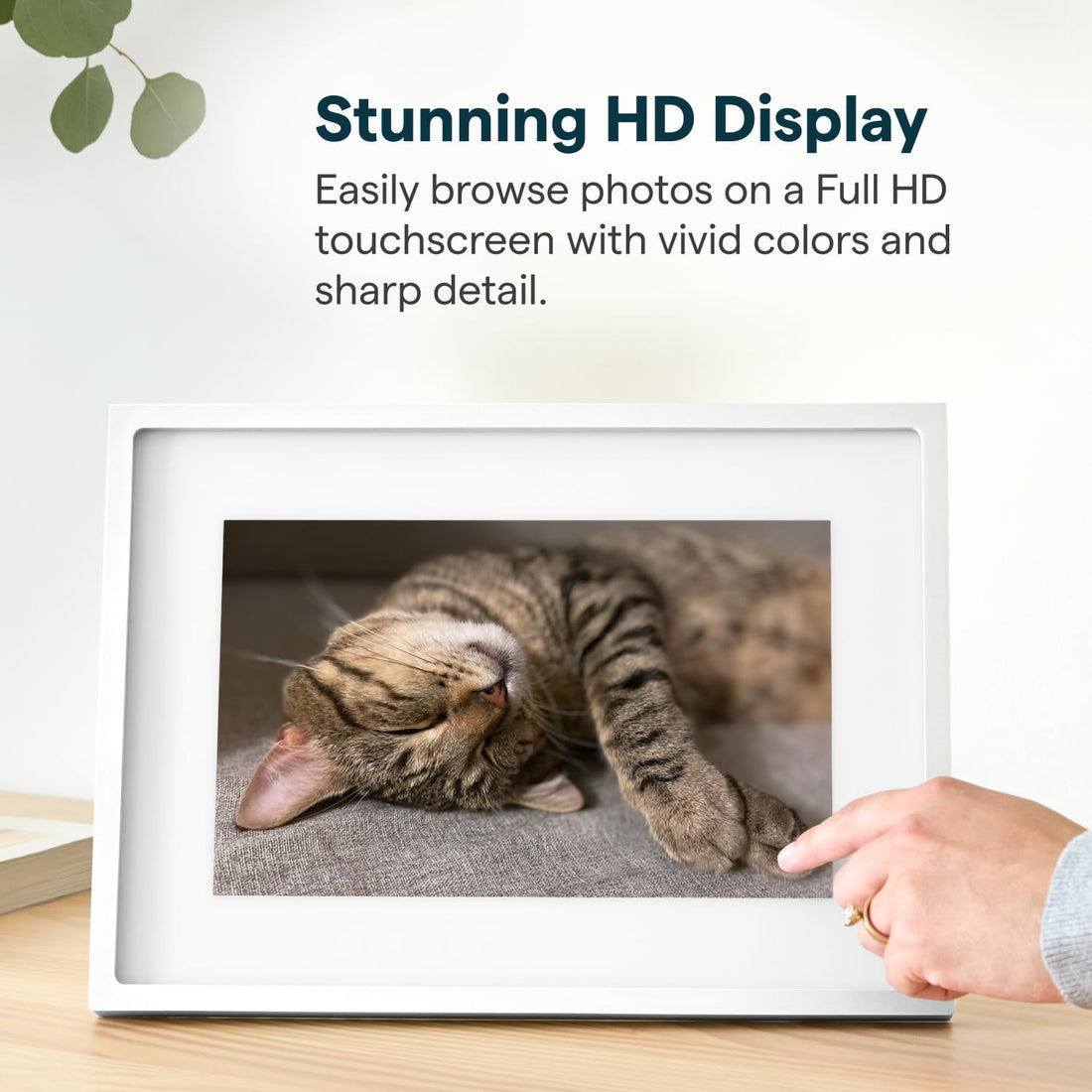 x-Amazon Best Finds - Gifts-Electronics --Skylight Digital Picture Frame, Load from Phone Capability, 10" White