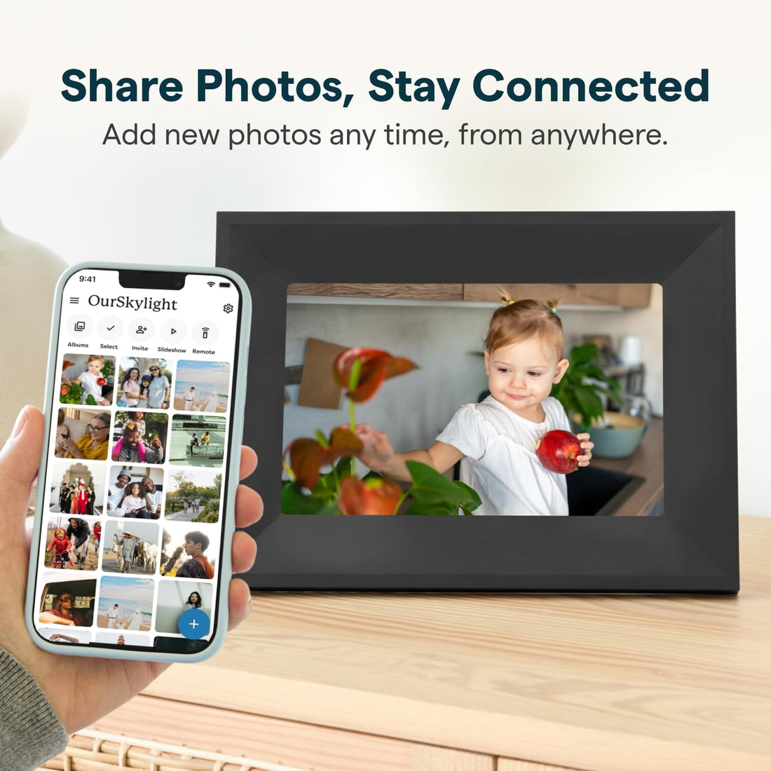 x-Amazon Best Finds - Gifts-Electronics --Skylight Digital Picture Frame, Load from Phone Capability, 10" White