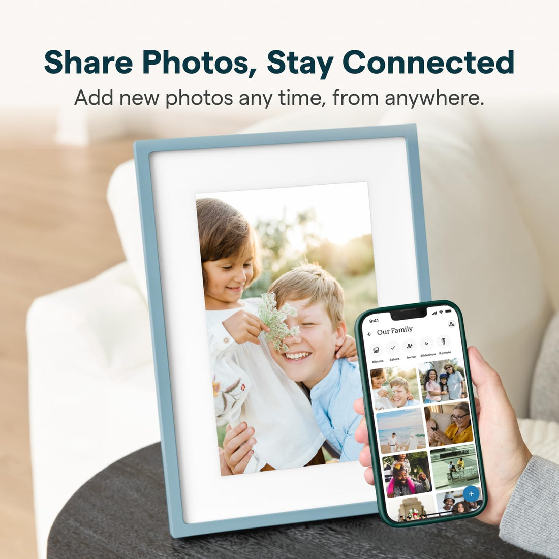 x-Amazon Best Finds - Gifts-Electronics --Skylight Digital Picture Frame, Load from Phone Capability, 10" White