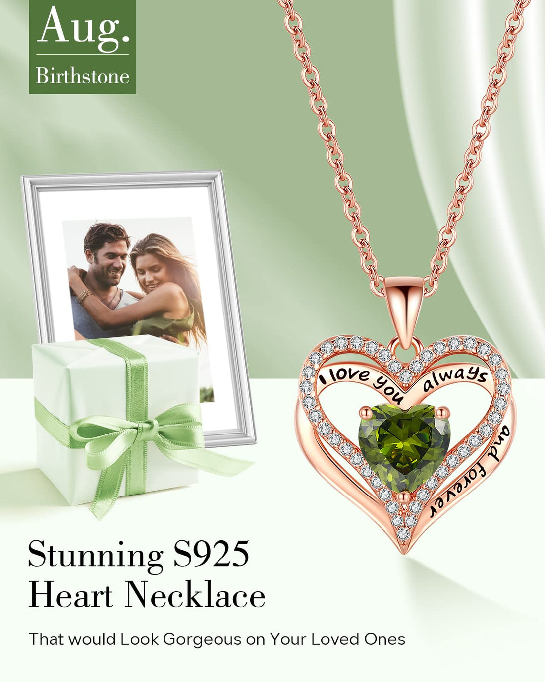 Always & Forever--I Love you Heart Necklace--S925 Sterling Silver Necklace for Women, TCoU Recommendations from Amazon Products