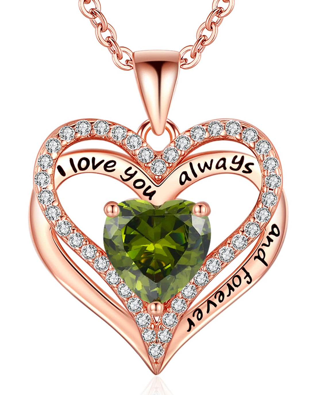 Always & Forever--I Love you Heart Necklace--S925 Sterling Silver Necklace for Women, TCoU Recommendations from Amazon Products