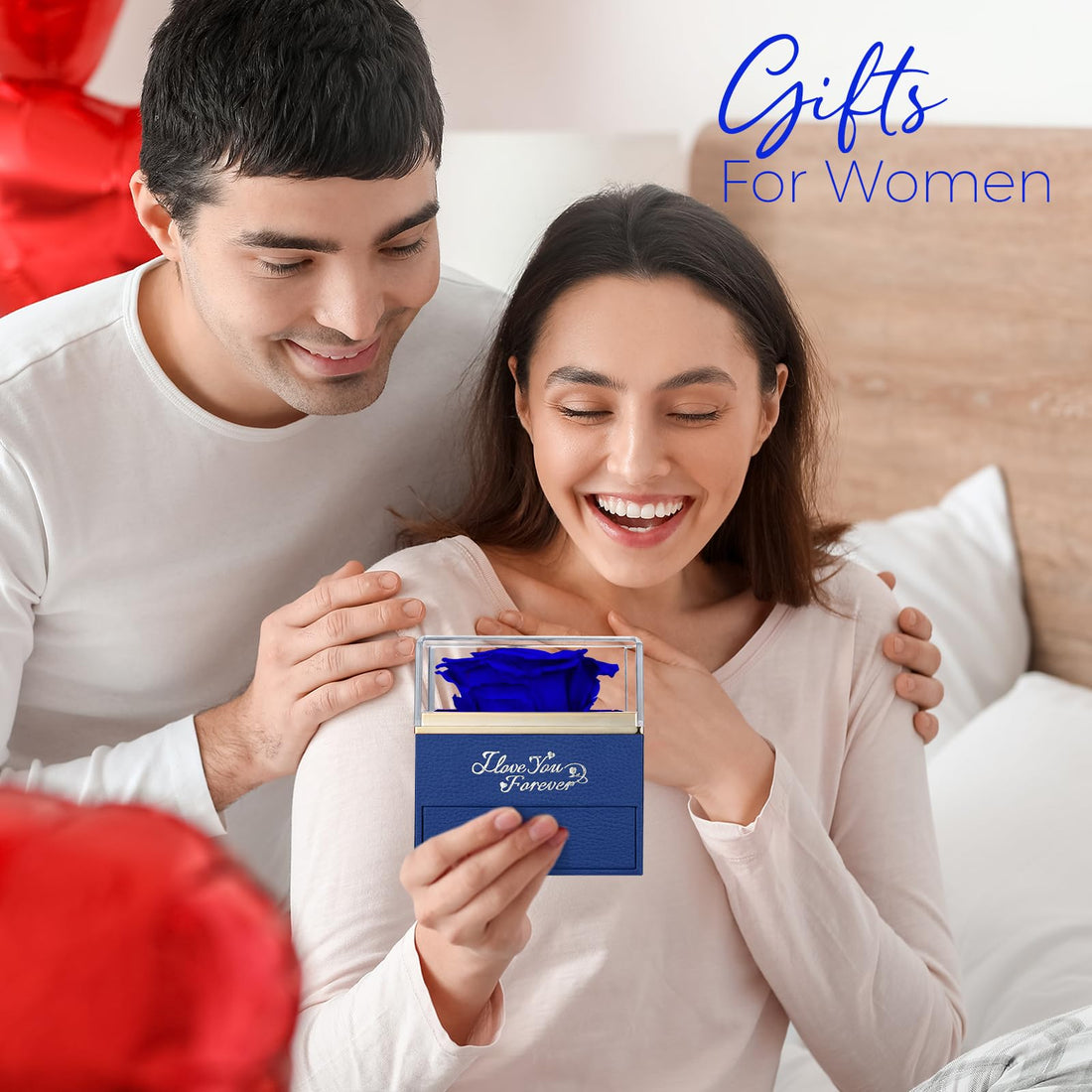 Heart Shaped Necklace--NEWNOVE Preserved Real Purple Rose with Angle Wings Necklace, Valentines Day Flowers Gifts for Mom Grandma Wife Girlfriend, I Love You Gifts for Her, Anniversary or Birthday Gifts for Women, TCoU Recommendations from Amazon Products