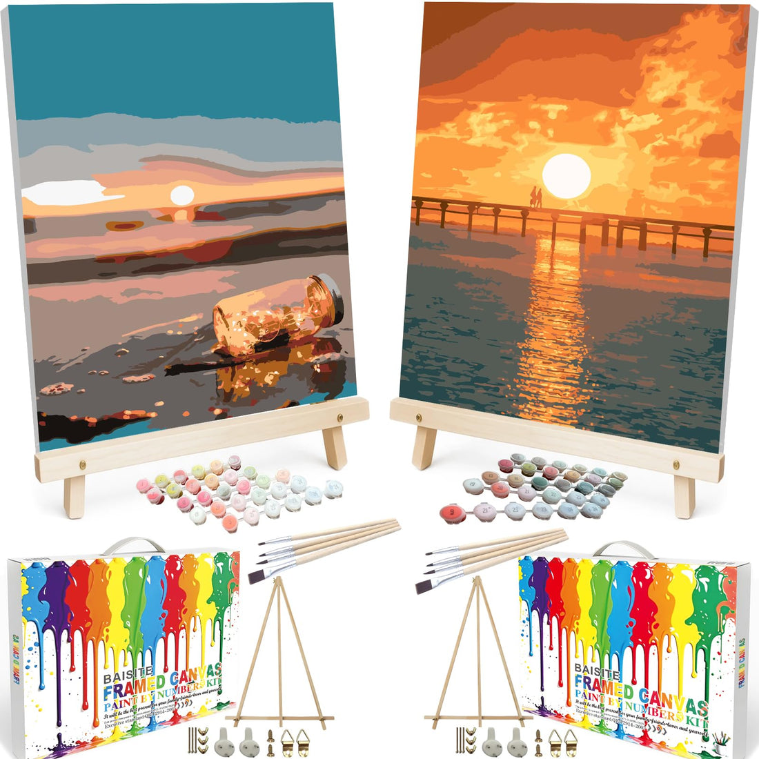 Paint by Numbers Kit for Adults,16" Lx20 W Canvas for Painting Kits for Adults in Colorful Box-Breathtaking Colorful Scenery 8481-Already Stretched on a Wooden Frame, TCoU Recommendations from Amazon Products