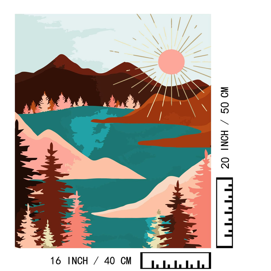 Paint by Numbers Kit for Adults,16" Lx20 W Canvas for Painting Kits for Adults in Colorful Box-Breathtaking Colorful Scenery 8481-Already Stretched on a Wooden Frame, TCoU Recommendations from Amazon Products