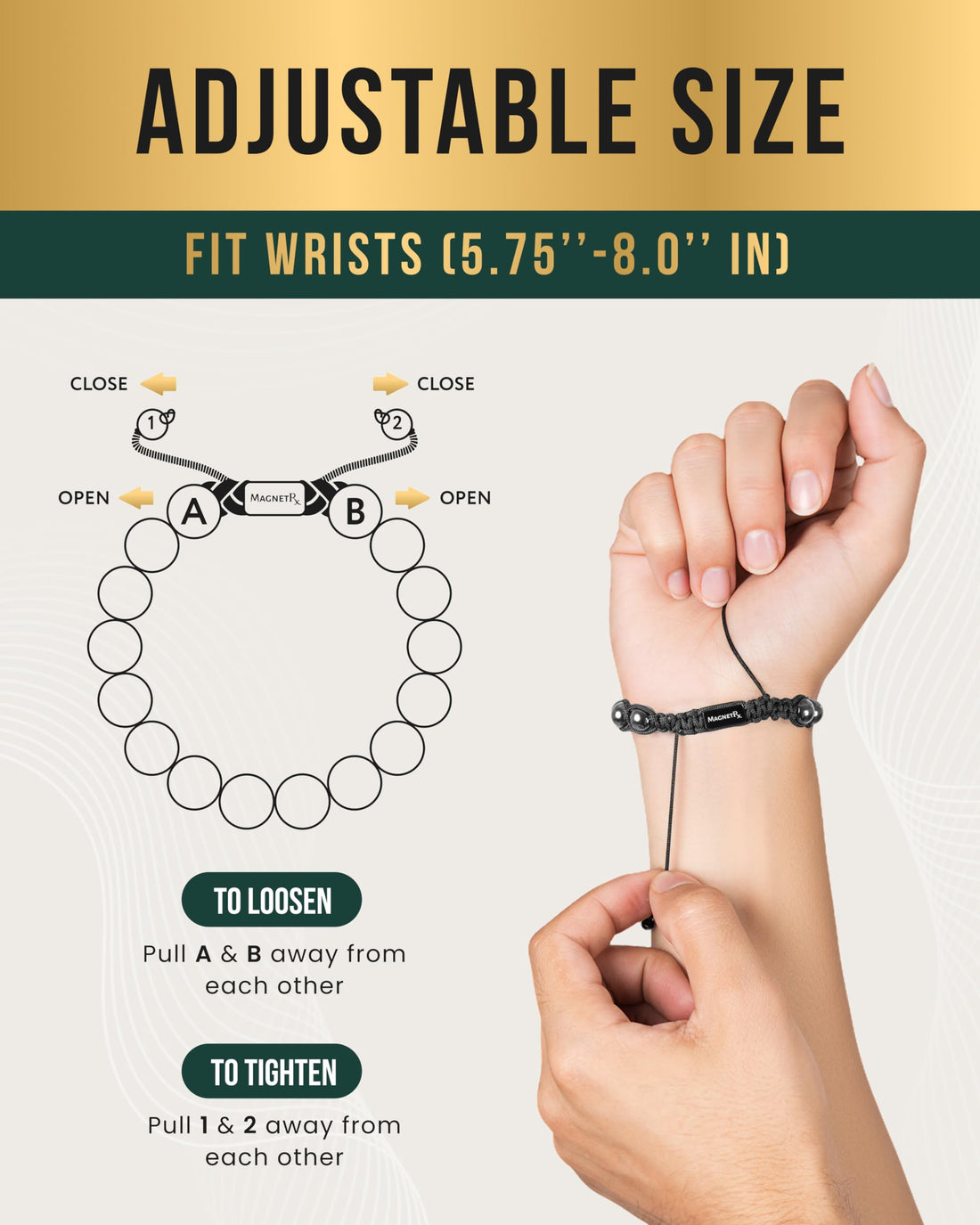 Copper Jewelry--MagnetRX® Magnetic Bracelets for Men & Women – MAX Strength Magnetic Hematite & Copper Bracelet with 8mm Solid Copper Beads (Double Copper), TCoU Recommendations from Amazon Products