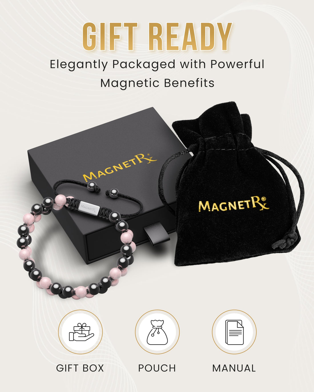 Copper Jewelry--MagnetRX® Magnetic Bracelets for Men & Women – MAX Strength Magnetic Hematite & Copper Bracelet with 8mm Solid Copper Beads (Double Copper), TCoU Recommendations from Amazon Products