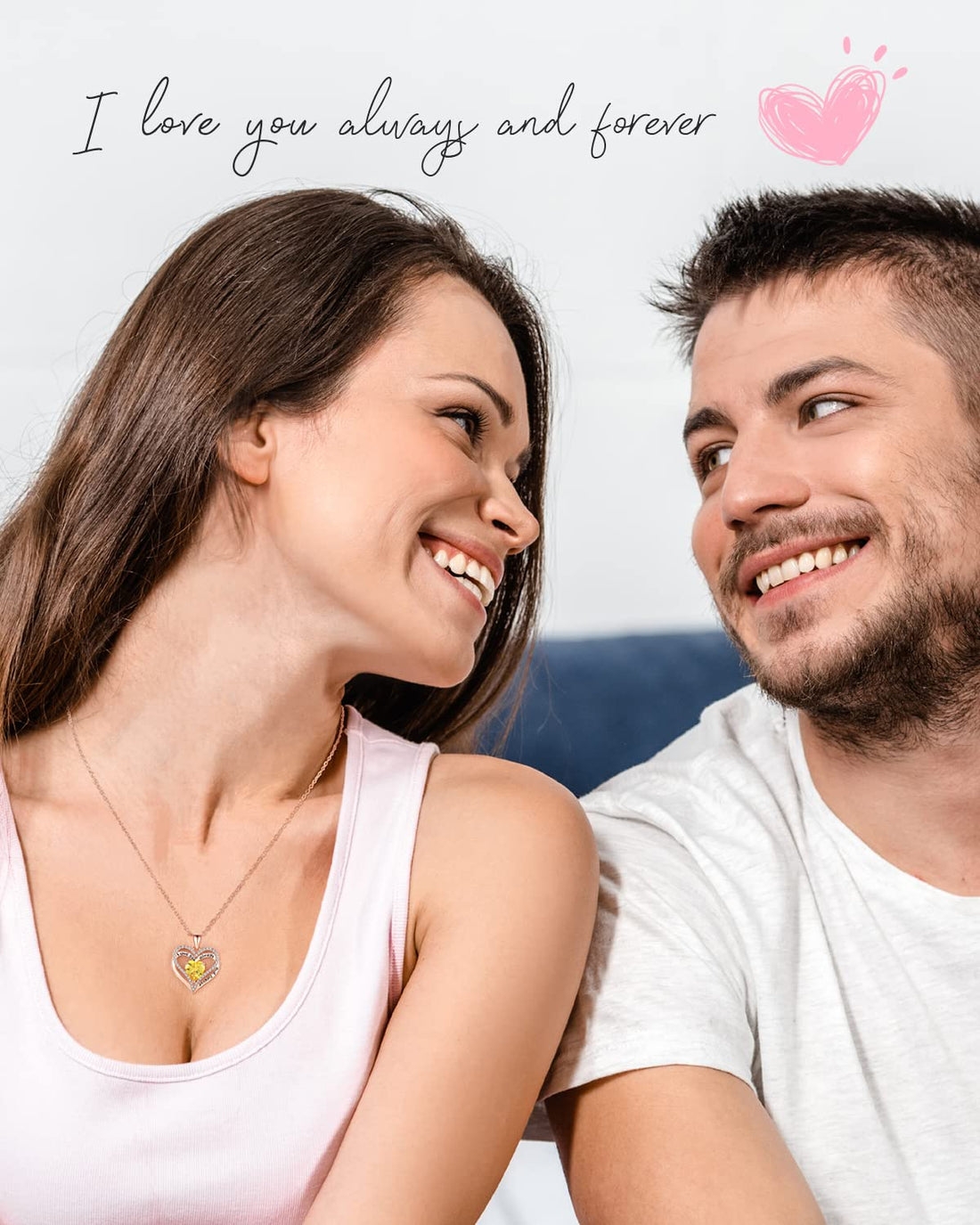 Always & Forever--I Love you Heart Necklace--S925 Sterling Silver Necklace for Women, TCoU Recommendations from Amazon Products