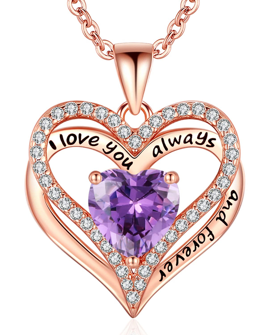 Always & Forever--I Love you Heart Necklace--S925 Sterling Silver Necklace for Women, TCoU Recommendations from Amazon Products