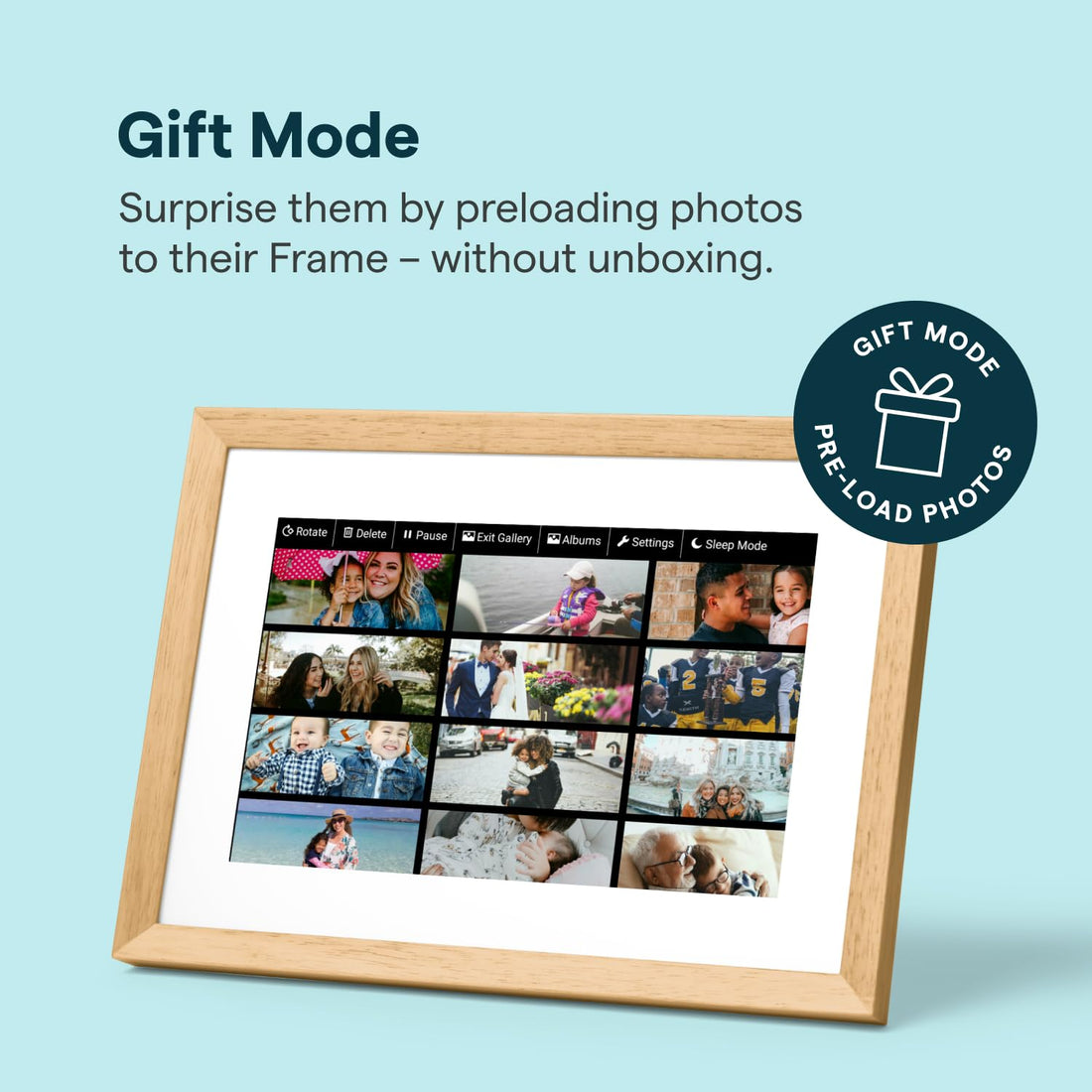 x-Amazon Best Finds - Gifts-Electronics --Skylight Digital Picture Frame, Load from Phone Capability, 10" White