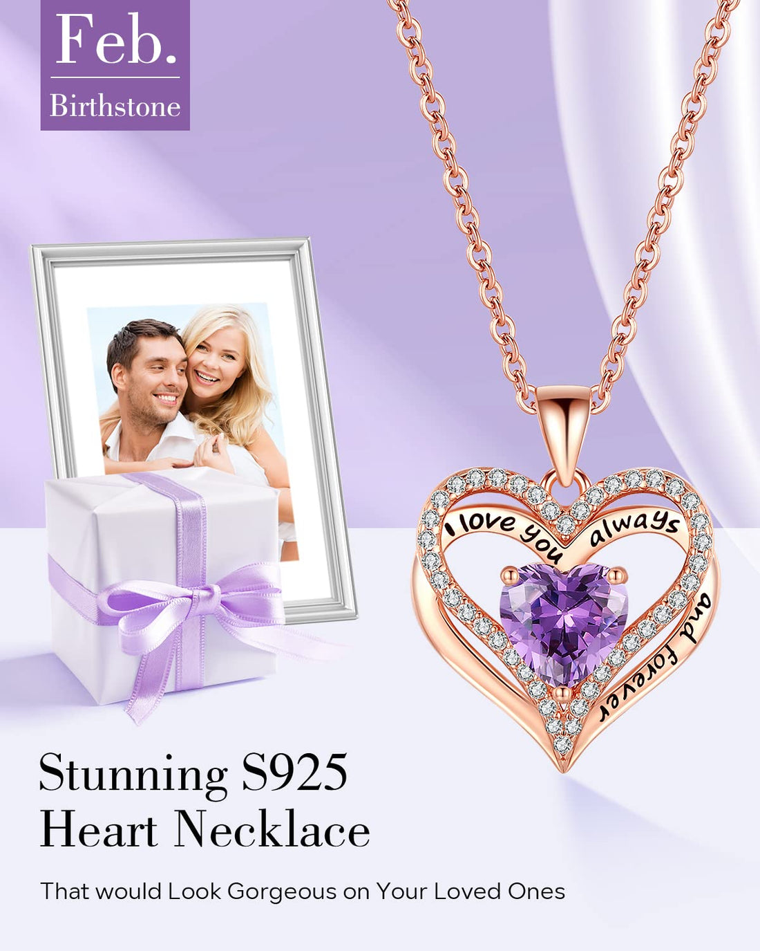 Always & Forever--I Love you Heart Necklace--S925 Sterling Silver Necklace for Women, TCoU Recommendations from Amazon Products