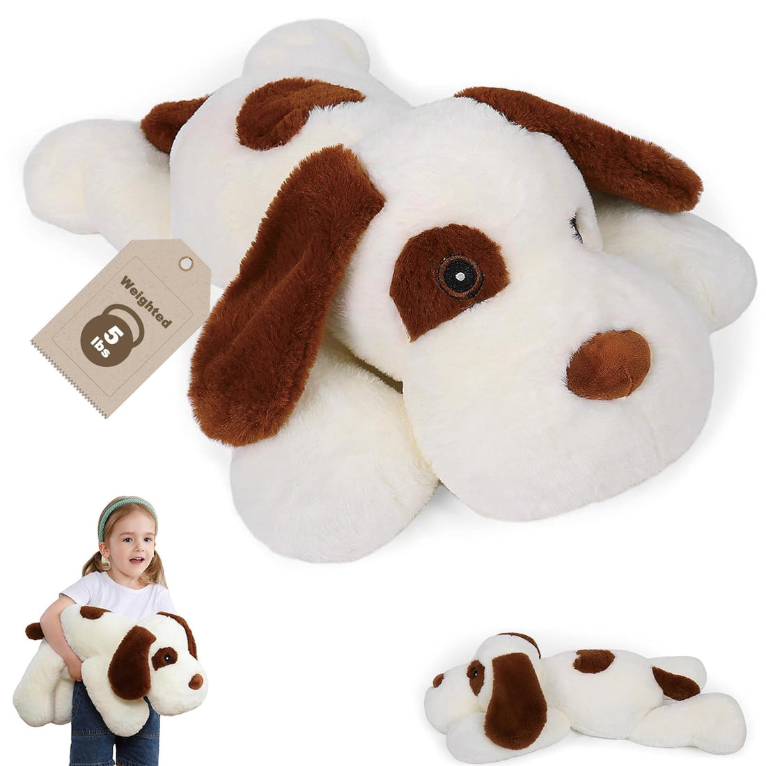 Get a Hug!! -- 5 lbs 24" Weighted Stuffed Animals, Panda Plushie, Cute Panda Weighted Plush Pillow, Giant Stuffed Animals for Kids & Adults alike!! TCoU Recommendations from Amazon Products