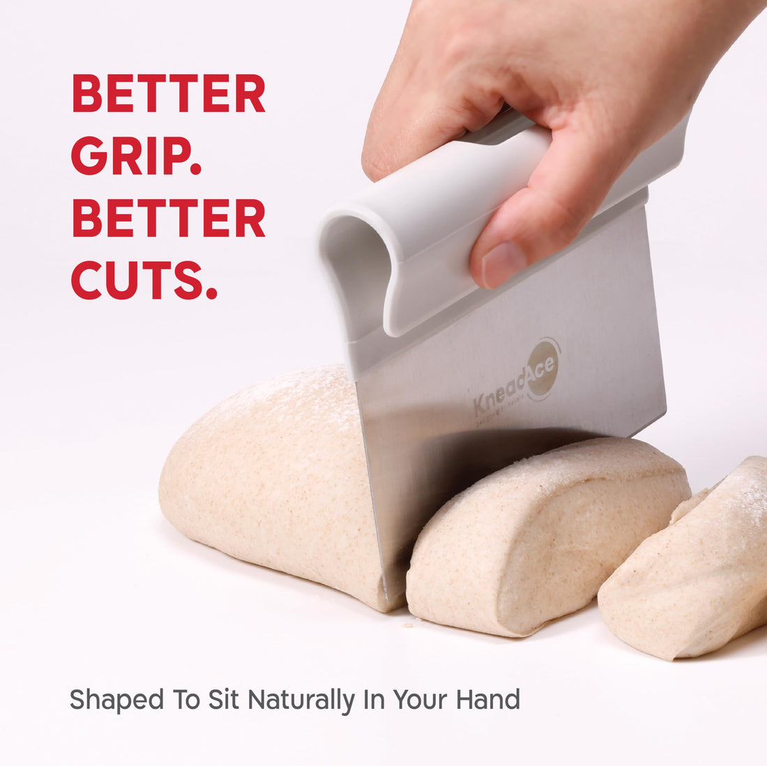 Dough Scraper & Baker’s Brush Set from KneadAce . Stainless Steel Bench Scraper & Flour Cleaning Brush. Kitchen Tool for Pastry, Sourdough and Baking Prep Bread Dough Cutter, Gift For Bakers (White/Red), TCoU Recommendations from Amazon Products