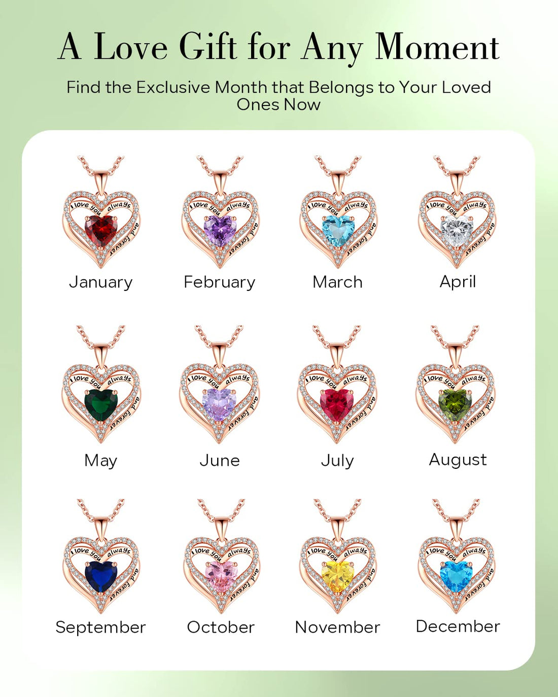 Always & Forever--I Love you Heart Necklace--S925 Sterling Silver Necklace for Women, TCoU Recommendations from Amazon Products