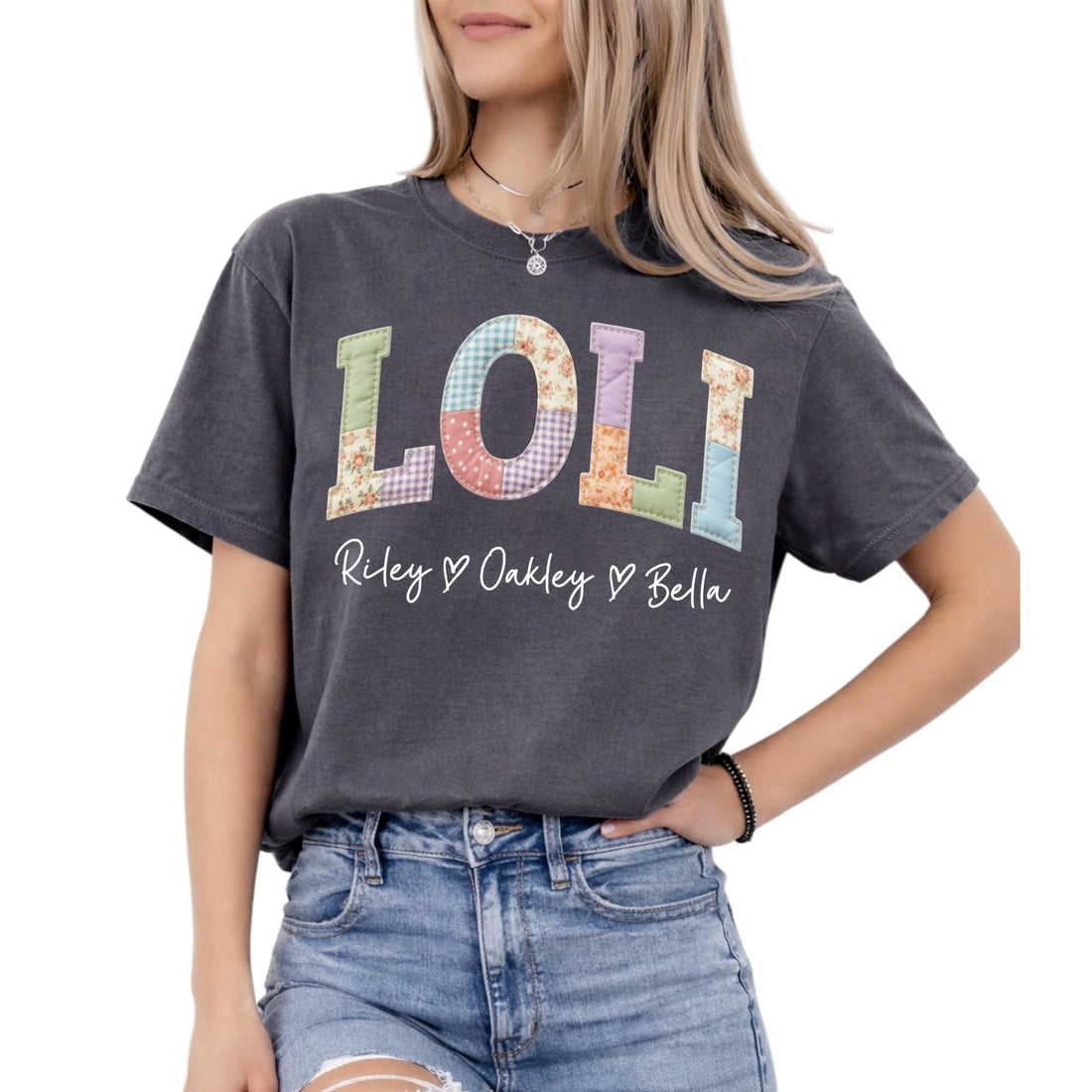 Grandma's -- Mother's Day-Personalized T-shirts--NAZENTI Personalized Gigi Shirt Gifts for Grandma, Custom Grandma Faux Patchwork Shirt with Grandkids Name, TCoU Recommendations from Amazon Products