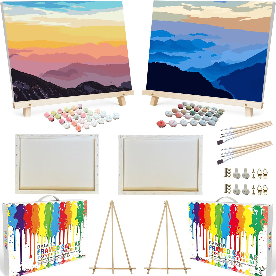 Paint by Numbers Kit for Adults,16" Lx20 W Canvas for Painting Kits for Adults in Colorful Box-Breathtaking Colorful Scenery 8481-Already Stretched on a Wooden Frame, TCoU Recommendations from Amazon Products