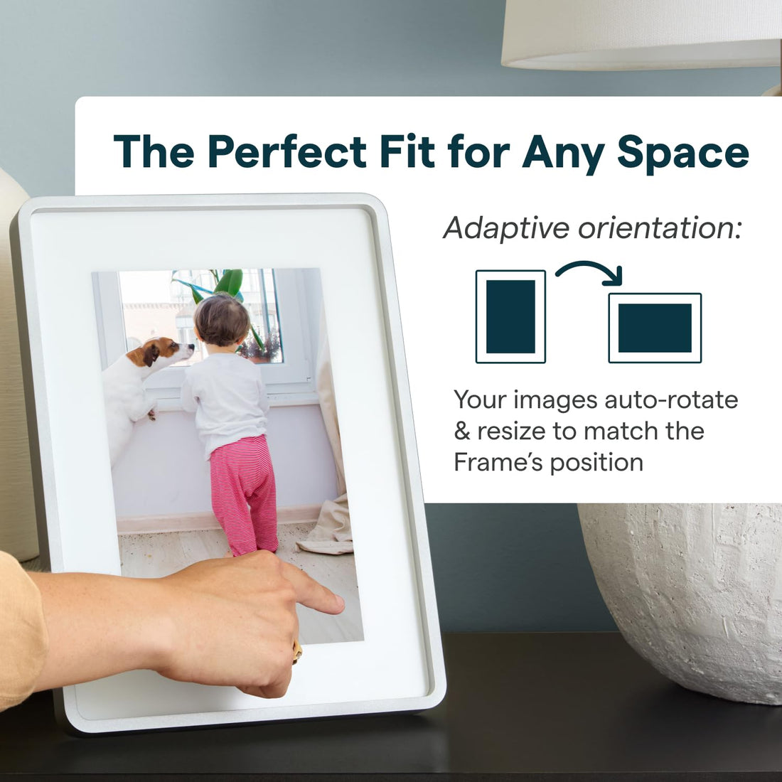 x-Amazon Best Finds - Gifts-Electronics --Skylight Digital Picture Frame, Load from Phone Capability, 10" White