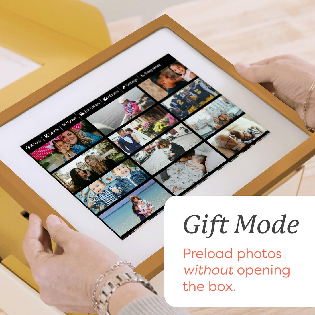 x-Amazon Best Finds - Gifts-Electronics --Skylight Digital Picture Frame, Load from Phone Capability, 10" White