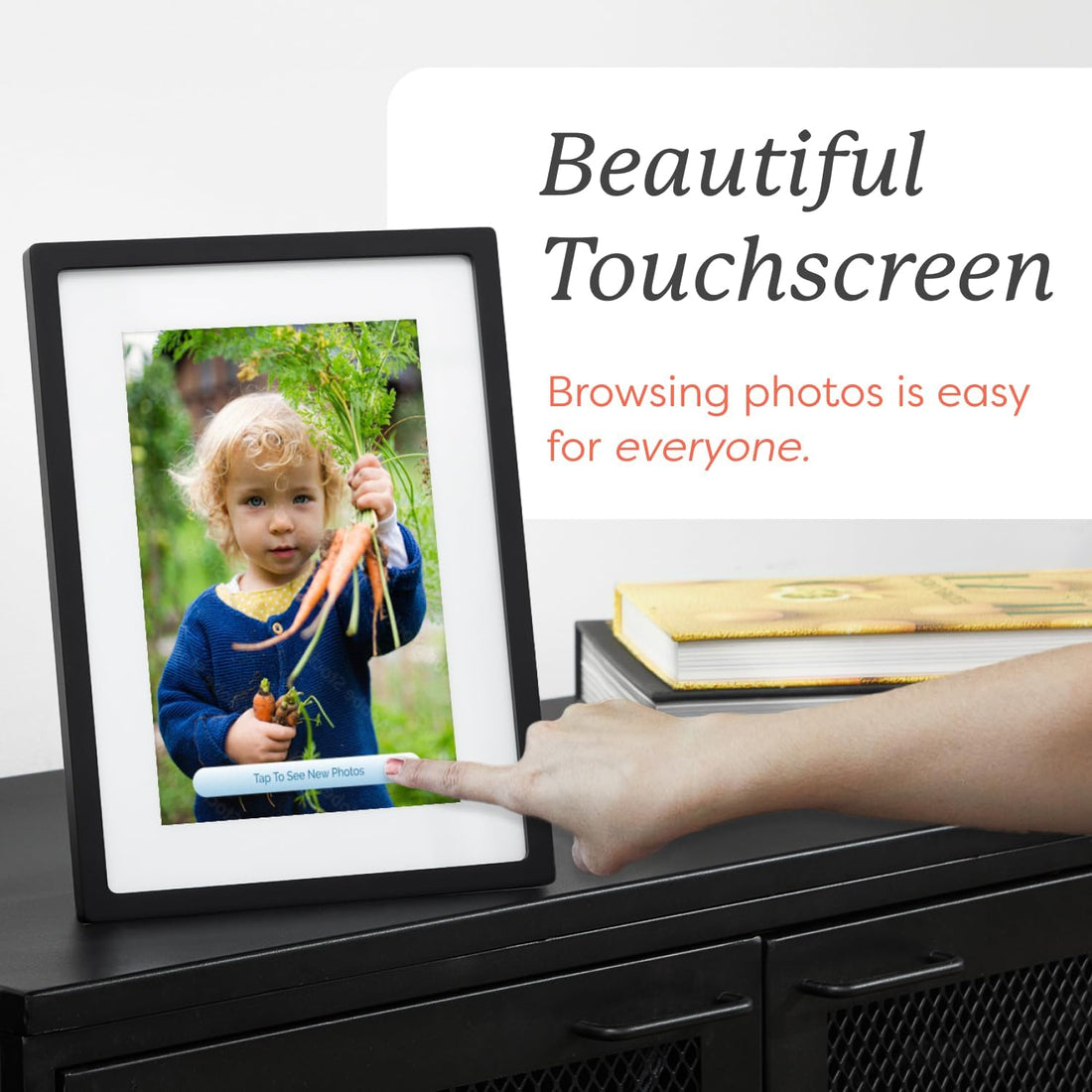 x-Amazon Best Finds - Gifts-Electronics --Skylight Digital Picture Frame, Load from Phone Capability, 10" White