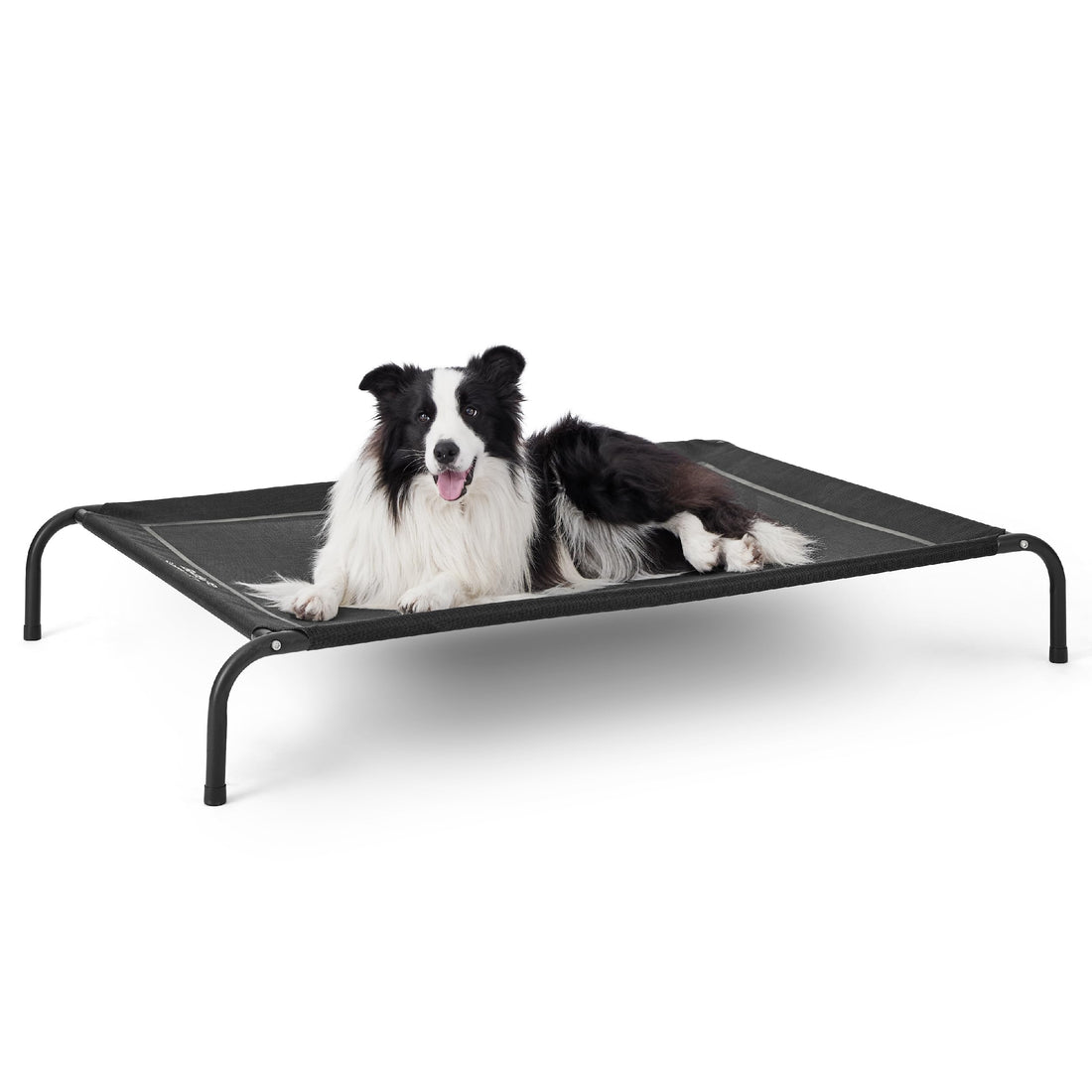 Bedsure Outdoor Elevated Dog Bed Large Sized Dog, Portable Indoor & Outdoor Cooling Raised Cot Pet Hammock Bed with Skid-Resistant Feet, Frame with Breathable Mesh, Grey, 49 inches