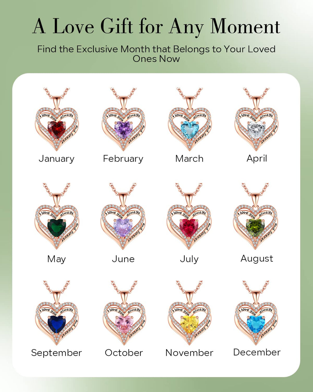 Always & Forever--I Love you Heart Necklace--S925 Sterling Silver Necklace for Women, TCoU Recommendations from Amazon Products