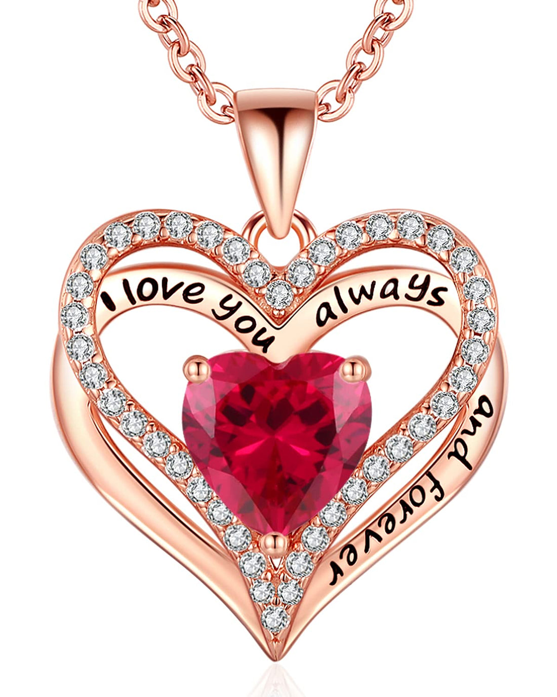 Always & Forever--I Love you Heart Necklace--S925 Sterling Silver Necklace for Women, TCoU Recommendations from Amazon Products