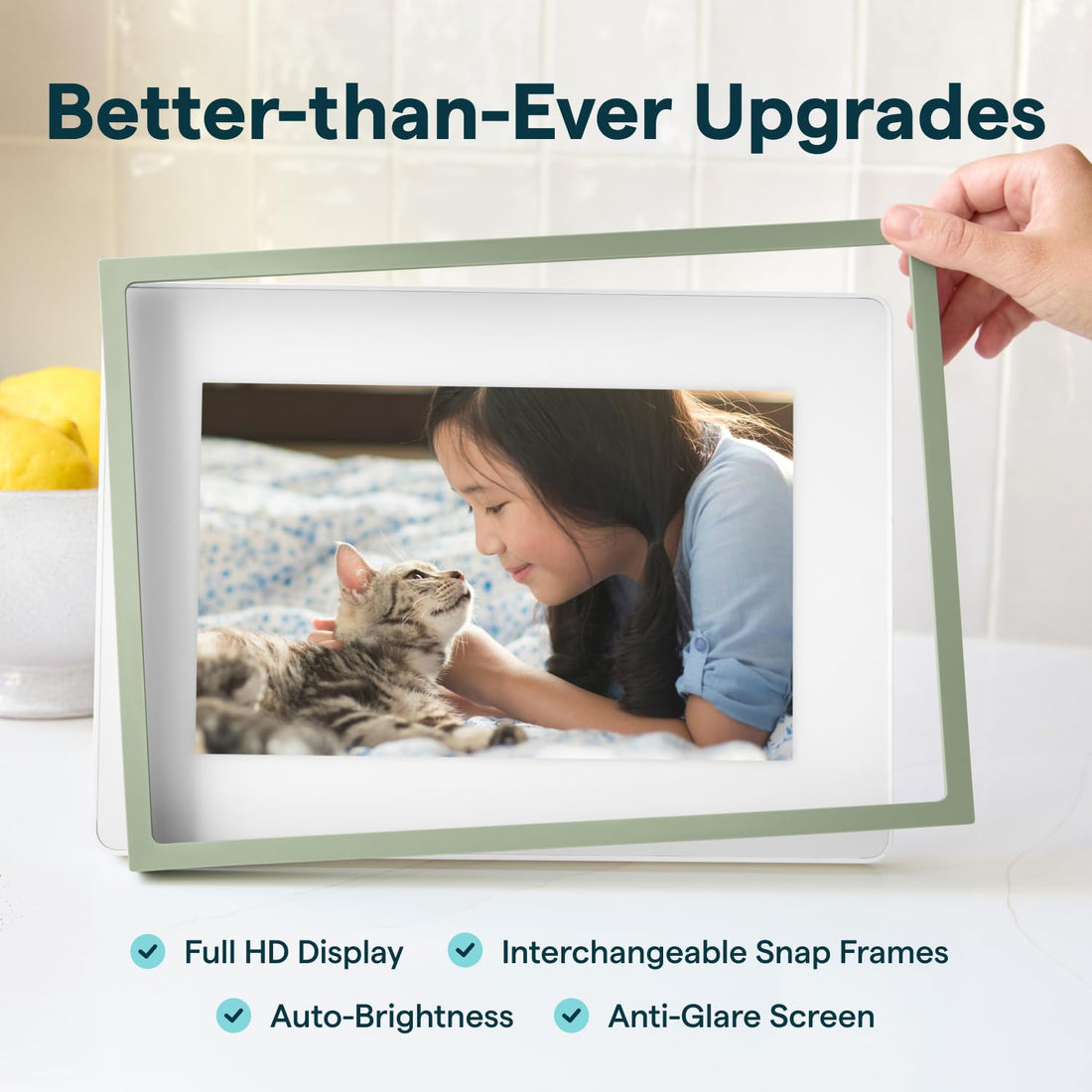 x-Amazon Best Finds - Gifts-Electronics --Skylight Digital Picture Frame, Load from Phone Capability, 10" White