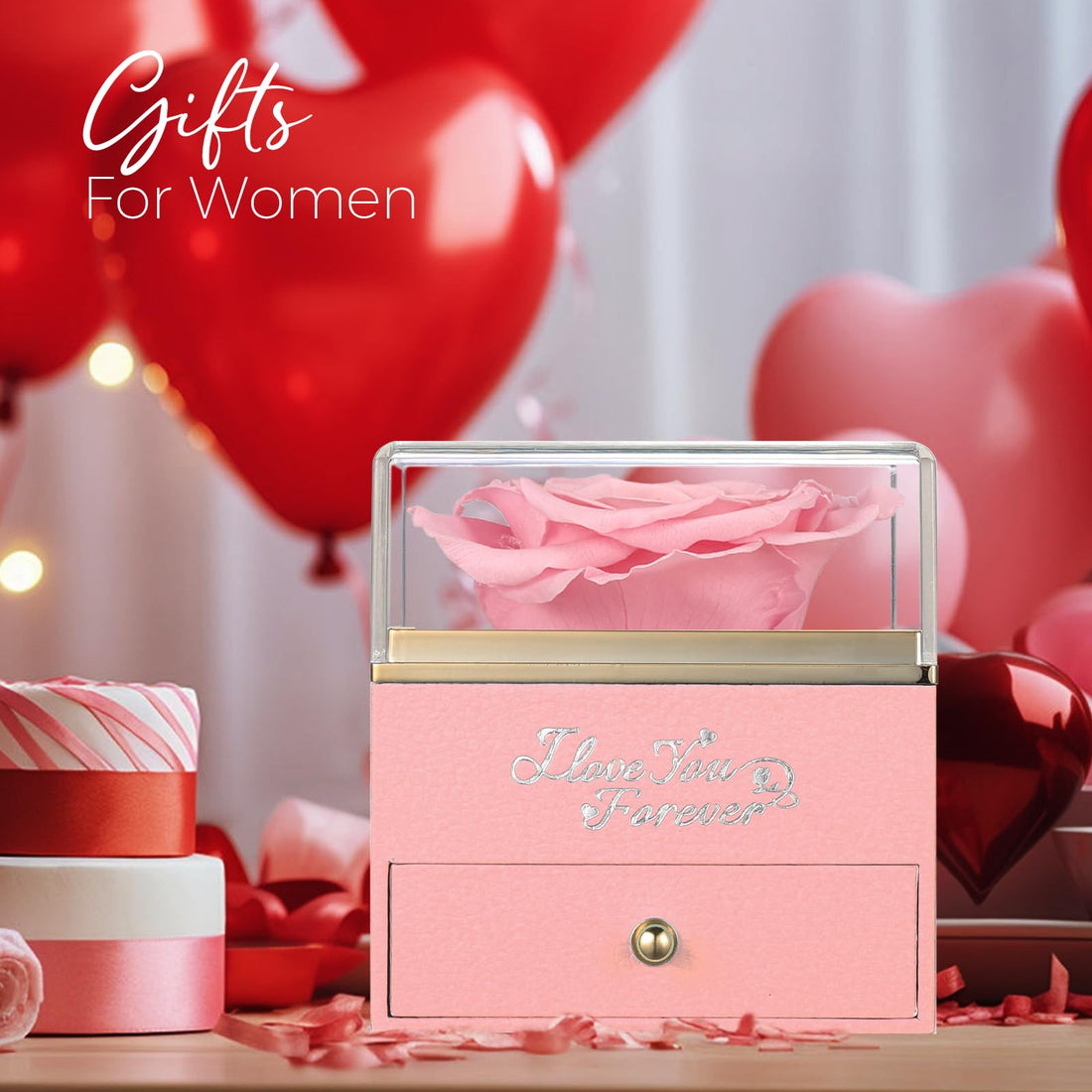 Heart Shaped Necklace--NEWNOVE Preserved Real Purple Rose with Angle Wings Necklace, Valentines Day Flowers Gifts for Mom Grandma Wife Girlfriend, I Love You Gifts for Her, Anniversary or Birthday Gifts for Women, TCoU Recommendations from Amazon Products