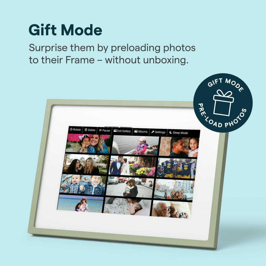x-Amazon Best Finds - Gifts-Electronics --Skylight Digital Picture Frame, Load from Phone Capability, 10" White