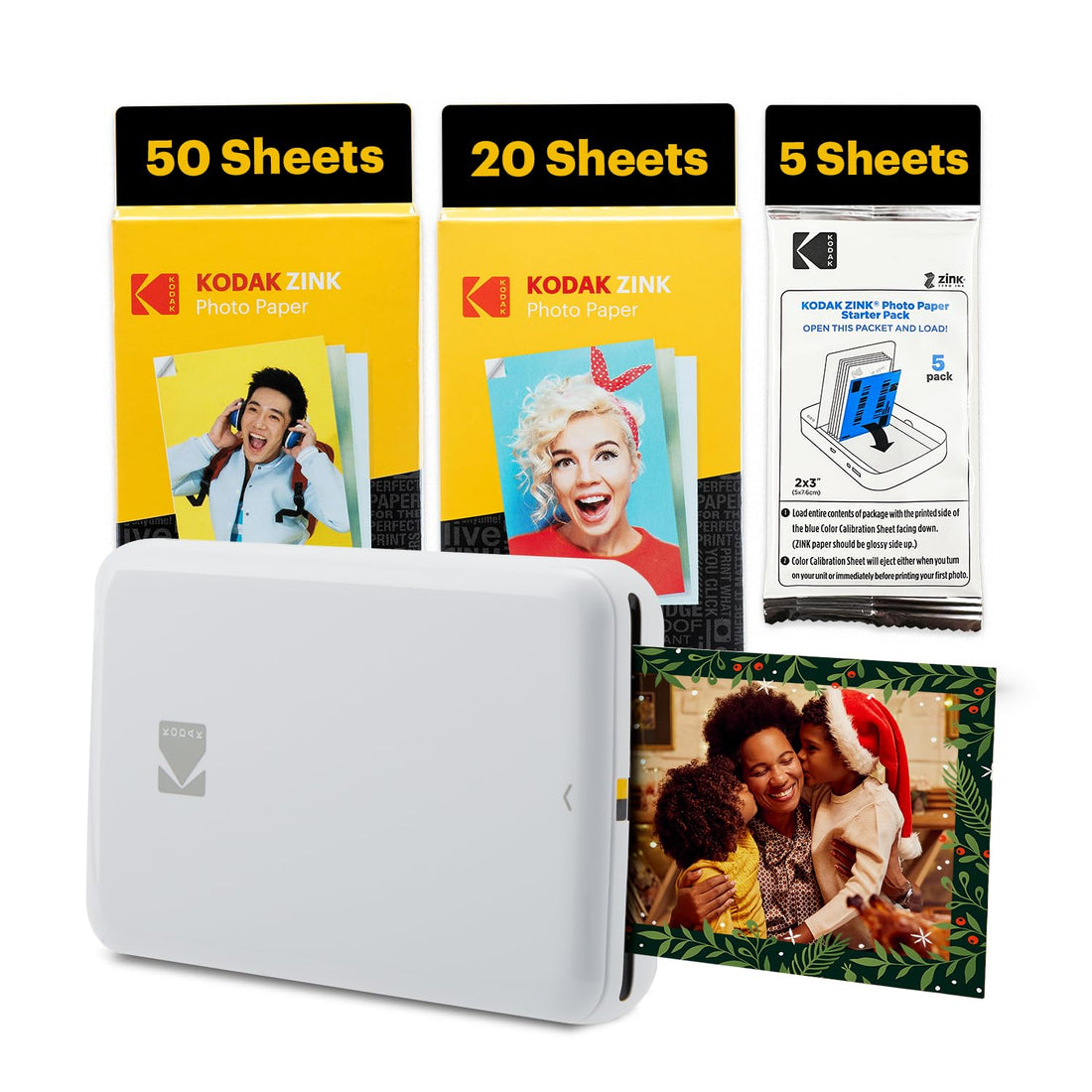x-Amazon Best Finds - Gifts-electronics -- KODAK Step Instant Photo Printer, Zink 2x3” Color Sticky-Back Photos, Bluetooth Compatible with iOS & Android Devices, Editing App, Blue