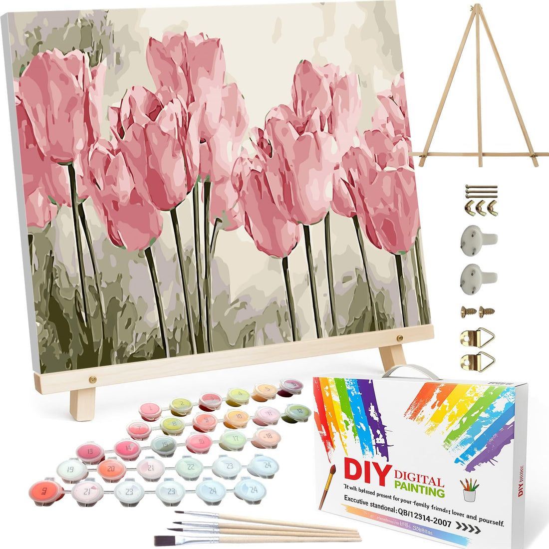 Paint by Numbers Kit for Adults,16" Lx20 W Canvas for Painting Kits for Adults in Colorful Box-Breathtaking Colorful Scenery 8481-Already Stretched on a Wooden Frame, TCoU Recommendations from Amazon Products