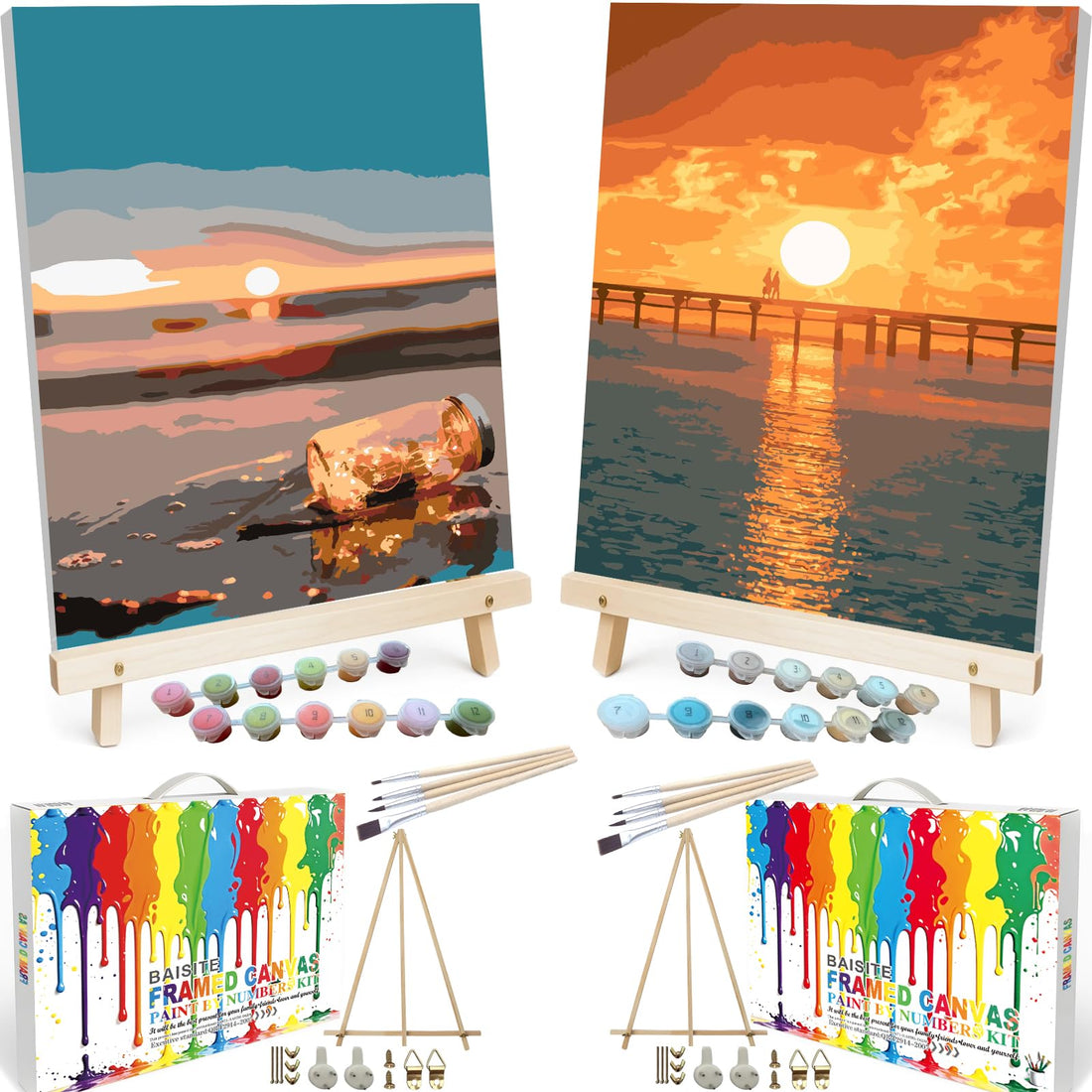 Paint by Numbers Kit for Adults,16" Lx20 W Canvas for Painting Kits for Adults in Colorful Box-Breathtaking Colorful Scenery 8481-Already Stretched on a Wooden Frame, TCoU Recommendations from Amazon Products