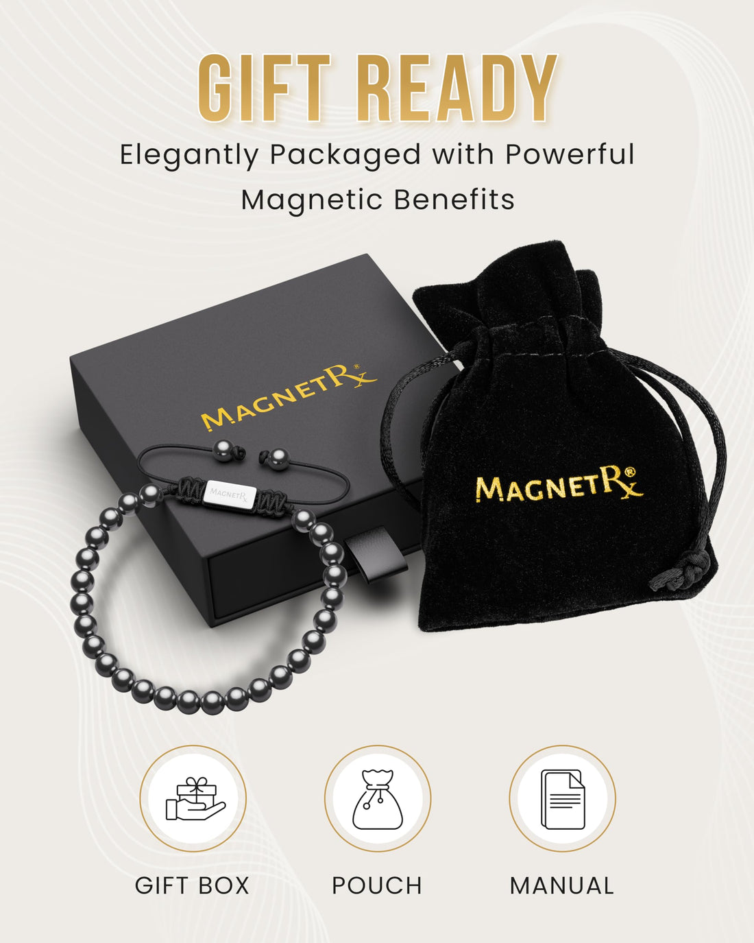 Copper Jewelry--MagnetRX® Magnetic Bracelets for Men & Women – MAX Strength Magnetic Hematite & Copper Bracelet with 8mm Solid Copper Beads (Double Copper), TCoU Recommendations from Amazon Products