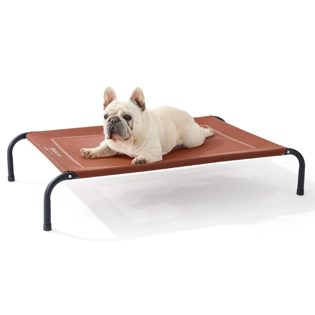 Bedsure Outdoor Elevated Dog Bed Large Sized Dog, Portable Indoor & Outdoor Cooling Raised Cot Pet Hammock Bed with Skid-Resistant Feet, Frame with Breathable Mesh, Grey, 49 inches