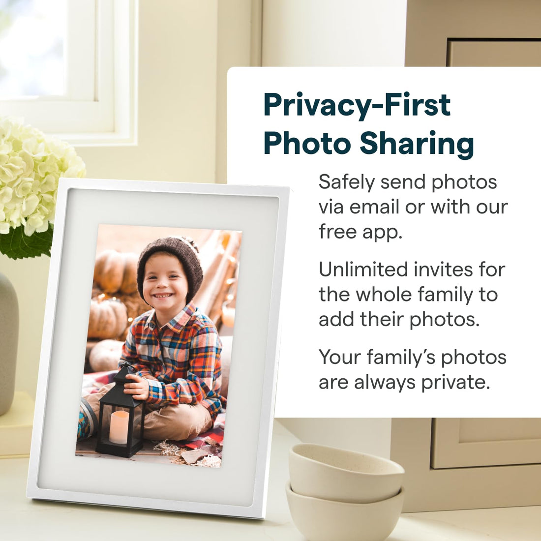 x-Amazon Best Finds - Gifts-Electronics --Skylight Digital Picture Frame, Load from Phone Capability, 10" White