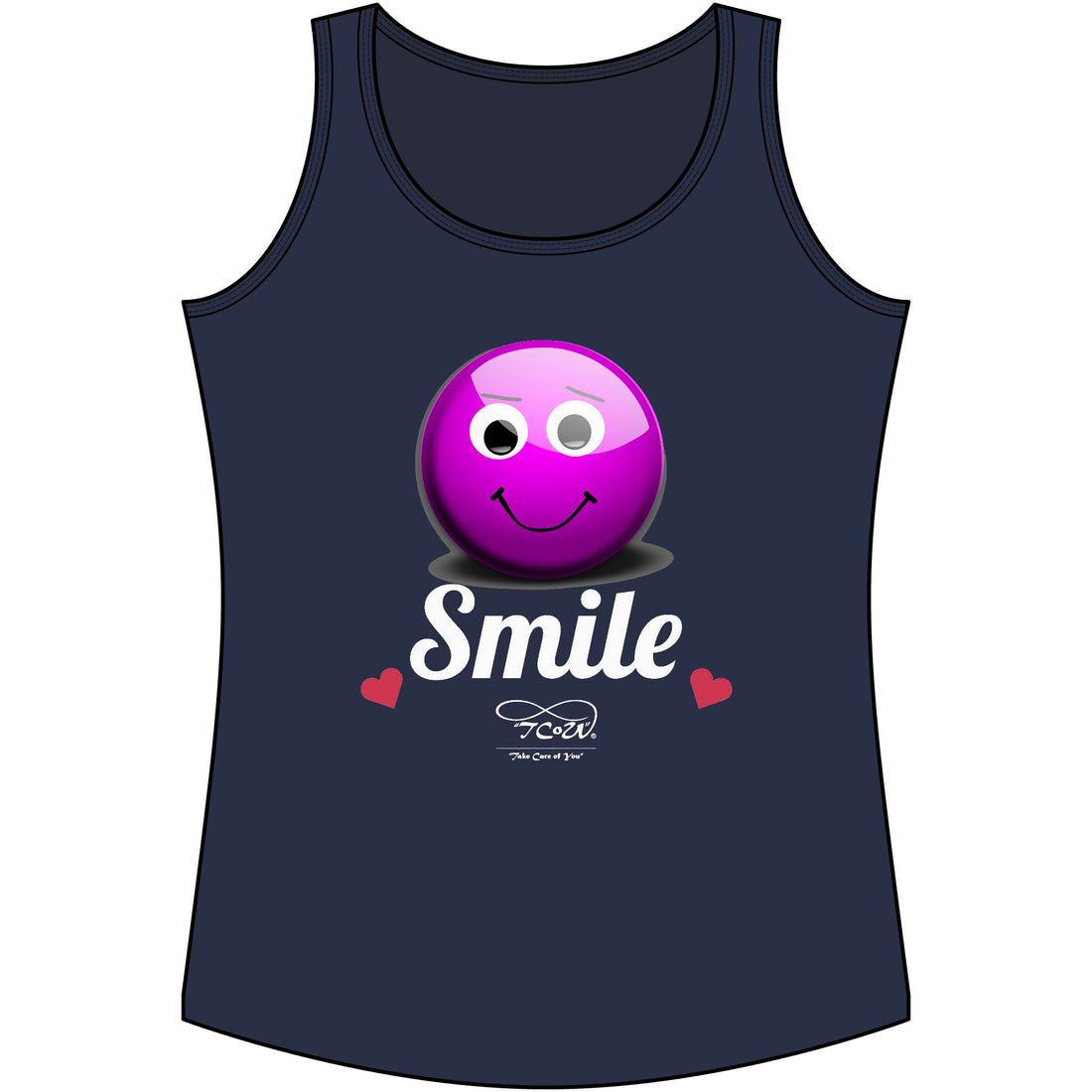 Smile Tank Top — 'One Kind Smile can make the difference' Inspirational Women's Performance Tank