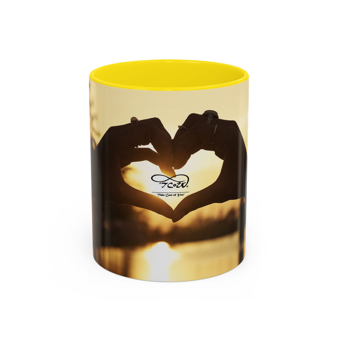 Coffee Mug - Sunset TCoU Heart Hands Design (Accent 11/15oz)