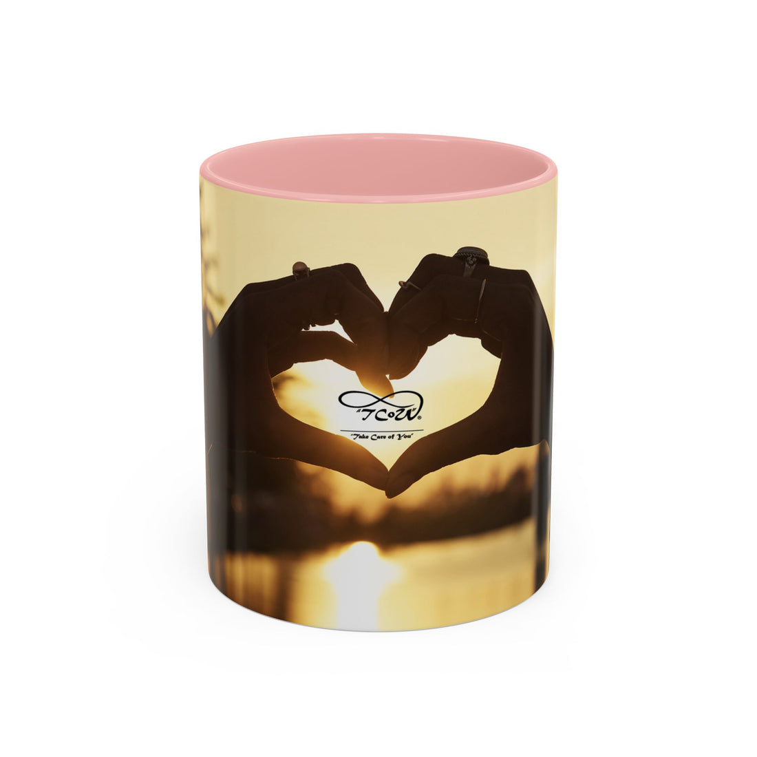 Coffee Mug - Sunset TCoU Heart Hands Design (Accent 11/15oz)