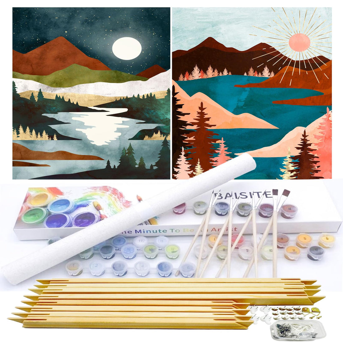 Paint by Numbers Kit for Adults,16" Lx20 W Canvas for Painting Kits for Adults in Colorful Box-Breathtaking Colorful Scenery 8481-Already Stretched on a Wooden Frame, TCoU Recommendations from Amazon Products