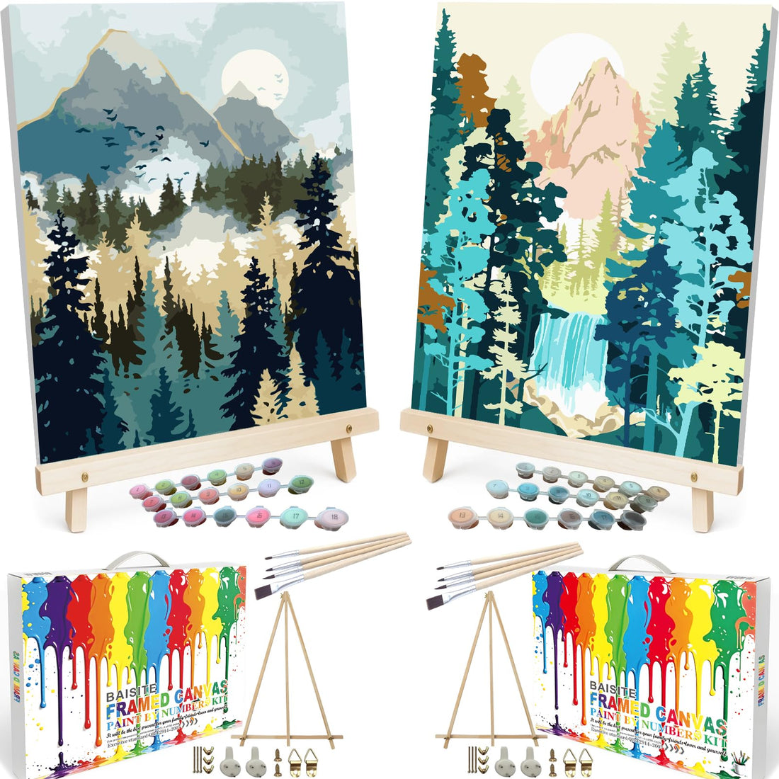 Paint by Numbers Kit for Adults,16" Lx20 W Canvas for Painting Kits for Adults in Colorful Box-Breathtaking Colorful Scenery 8481-Already Stretched on a Wooden Frame, TCoU Recommendations from Amazon Products