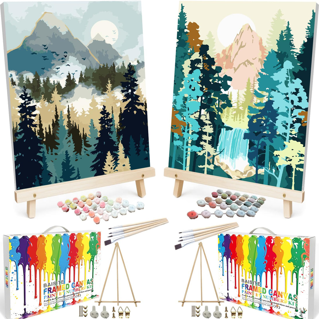 Paint by Numbers Kit for Adults,16" Lx20 W Canvas for Painting Kits for Adults in Colorful Box-Breathtaking Colorful Scenery 8481-Already Stretched on a Wooden Frame, TCoU Recommendations from Amazon Products