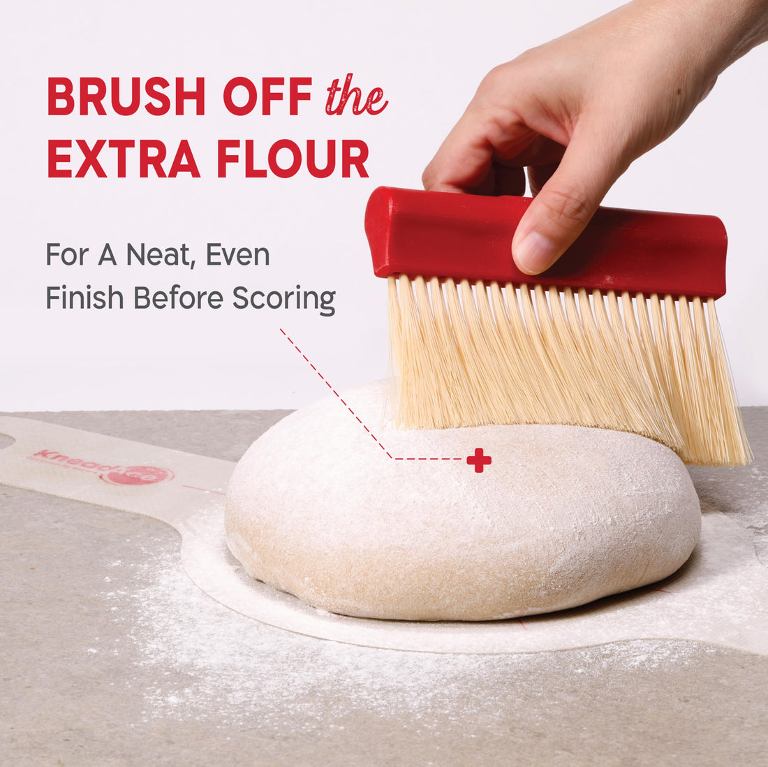 Dough Scraper & Baker’s Brush Set from KneadAce . Stainless Steel Bench Scraper & Flour Cleaning Brush. Kitchen Tool for Pastry, Sourdough and Baking Prep Bread Dough Cutter, Gift For Bakers (White/Red), TCoU Recommendations from Amazon Products